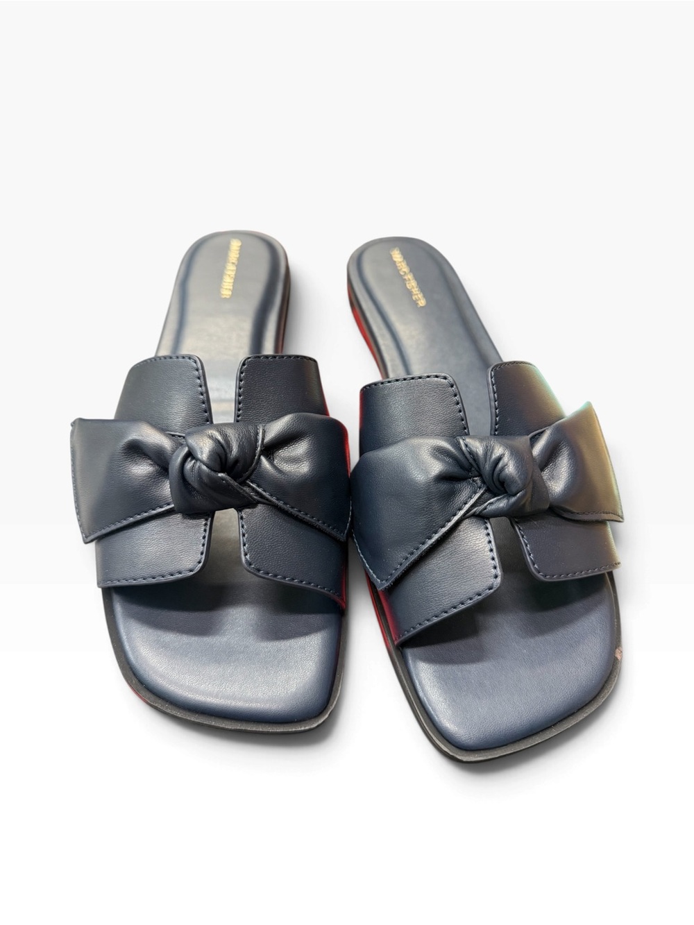 Brand new in box Marc Fisher Finey Slip-On Flat Sandal, Dark Blue 11M
